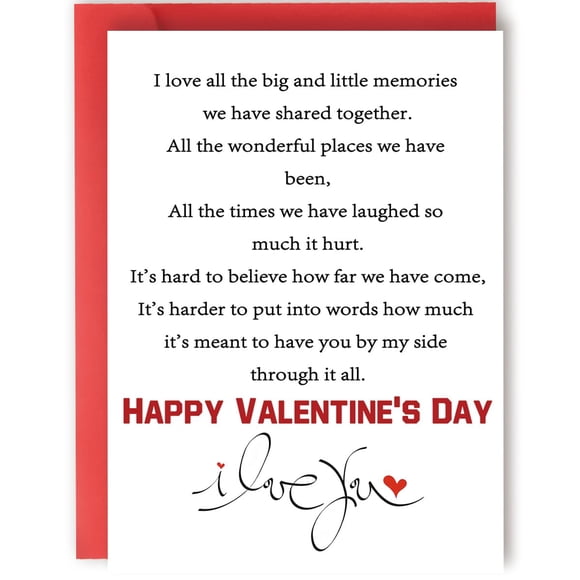 Tarjeta de San Valentín, regalo romántico de YikaLus para él y ella