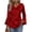 Red, variant on Women Satin Tops Long Bell Sleeve Soft Dressy T Shirts Cowl Neck Comfortable Blouse Fashion Party Club Clothes