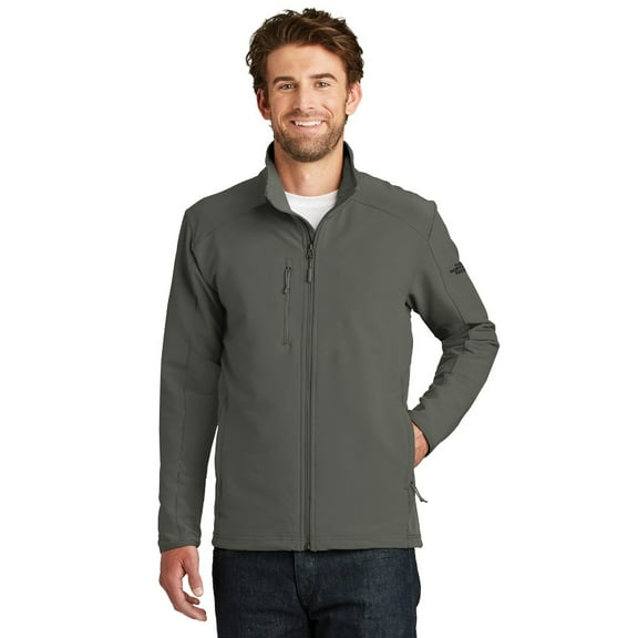 The North Face Men's Jacket Stretch Tech Softshell Long Sleeve Full Zip Coat, Dark Grey, S