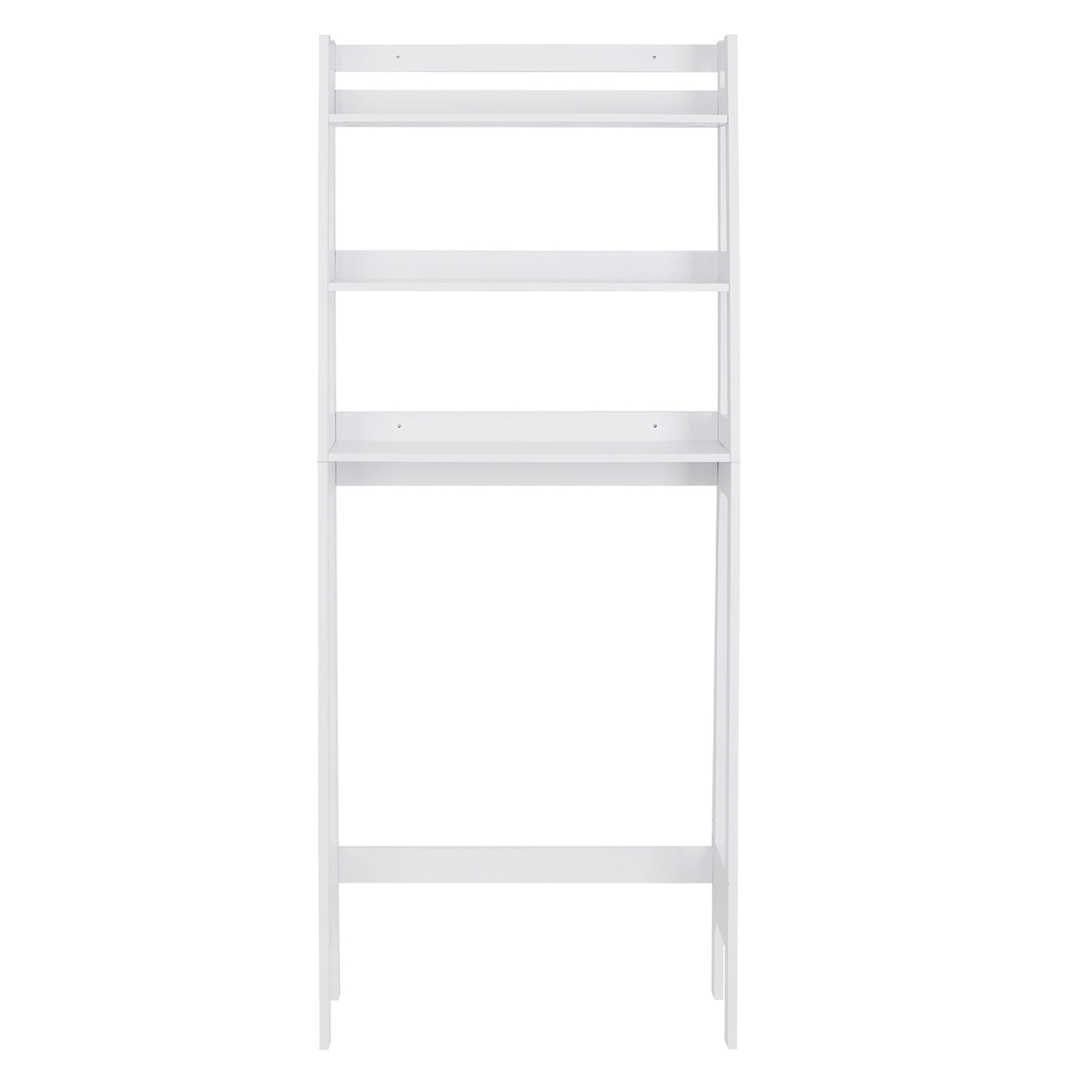 ZENY Over-The-Toilet Storage Shelf 3-Tier Wooden Bathroom Organizer, White
