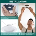 thumbnail image 4 of Unique Bargains 100 Pcs Recessed Light Clips, 1.5' x 0.45' Metal Can Recessed Light Housing, 4 of 7