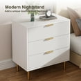 thumbnail image 2 of Fluted 3 Drawer Dresser for Bedroom, Modern Storage Bedroom Dresser Chest Cabinet Organizer with 3 Drawer for Living Room, Dressing Room, Kids Room, Office, 2 of 7