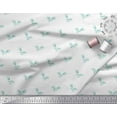 thumbnail image 2 of Soimoi Green Moss Georgette Fabric Artistic Bud Floral Printed Craft Fabric by the Yard 42 Inch Wide, 2 of 3