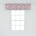 thumbnail image 2 of Ambesonne Geometric Window Valance, Abstract Square Shape, 54" X 12", Brown Purple Grey, 2 of 3