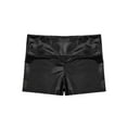thumbnail image 4 of TSSOE Big Girls' Metallic High Waist Ballet Jazz Dance Booty Shorts Gymnastics Sports Tumbling Workout Legging Black 8, 4 of 5