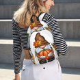 thumbnail image 6 of Picia Gnomes In Autumn Printed Canvas Daypack - Stylish and Durable Vintage Compact Backpack - Class, Work, Travel, or Laptop Bookbag,Organized Compartments-Medium, 6 of 6