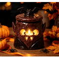 thumbnail image 3 of Hand-Sculpted Halloween Mini Lanterns, Tea Light Holder,Halloween Candle Holder, Rustic Fall Decor, Cute Spooky Table Decor for Tiered Tray Home Mantel Party,E, 3 of 5