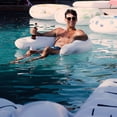 thumbnail image 6 of Rae Dunn: Drift Away Chair Lounger -55"x36" Water & Pool Inflatable, CocoNut Float, Drifter & Relaxation Chair, Ages 8+, 6 of 10