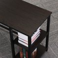 thumbnail image 2 of L Shaped Computer Desk with Storage Shelves Industrial Corner Desk Writing Study Table with Round Corner, Gaming Workstation with CPU Stand, 2 of 13
