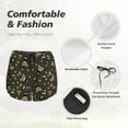 thumbnail image 4 of Gaeub Bumblebee Print Women's Athletic Shorts,High Waisted Running Shorts,Pocket Sporty Short,Gym Elastic Workout Shorts-Small, 4 of 7