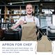 thumbnail image 3 of unbranded Delantal De Cocina Para Chef Con Ancho De Y Bolsillo Impermeable, 3 of 6