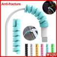 thumbnail image 3 of WUJU [Venta Al Por Mayor] 2 Piezas De Cable Espiral Enrollador Línea De Datos De Carga De Auriculares Protector De Ahorro Funda Protectora, 3 of 4