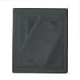 thumbnail image 3 of Purity Home 4-Piece Full Sheet Set 300TC Sateen, Cotton Rayon Blend, Deep Pockets, Ultra-Soft, Eco-Friendly & Durable Dark Gray, 3 of 8