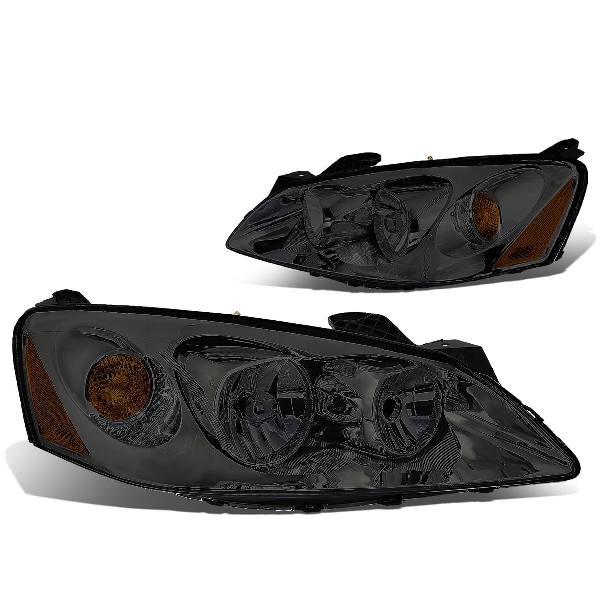 For 2005 to 2010 Pontiac G6 Headlight Smoked Housing Amber Corner