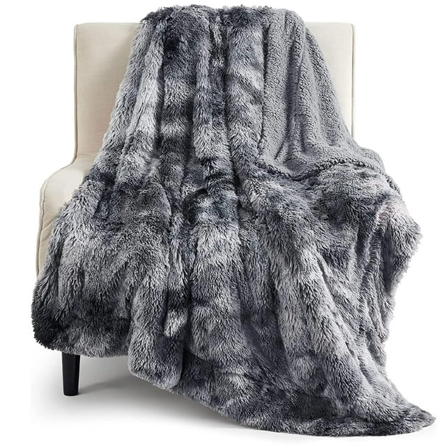 Manta Bedsure, suave, doble, esponjosa, de piel de sherpa