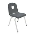 thumbnail image 2 of Maharmanufacturing 16CHRB-GT 16 in. Creative Colors Split Bucket Chair with Matching Ball Glide, Graphite, 2 of 2