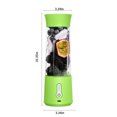 thumbnail image 3 of Teissuly Clearance Portable Agitators, Mini Agitators For Shakes ,Mini Agitators With 6 Blades USB Rechargeable 16.9oz Multifunction Juicer Cup For Travel,Camping,Office(Green, ) Teissuly WER2023081600395, 3 of 8