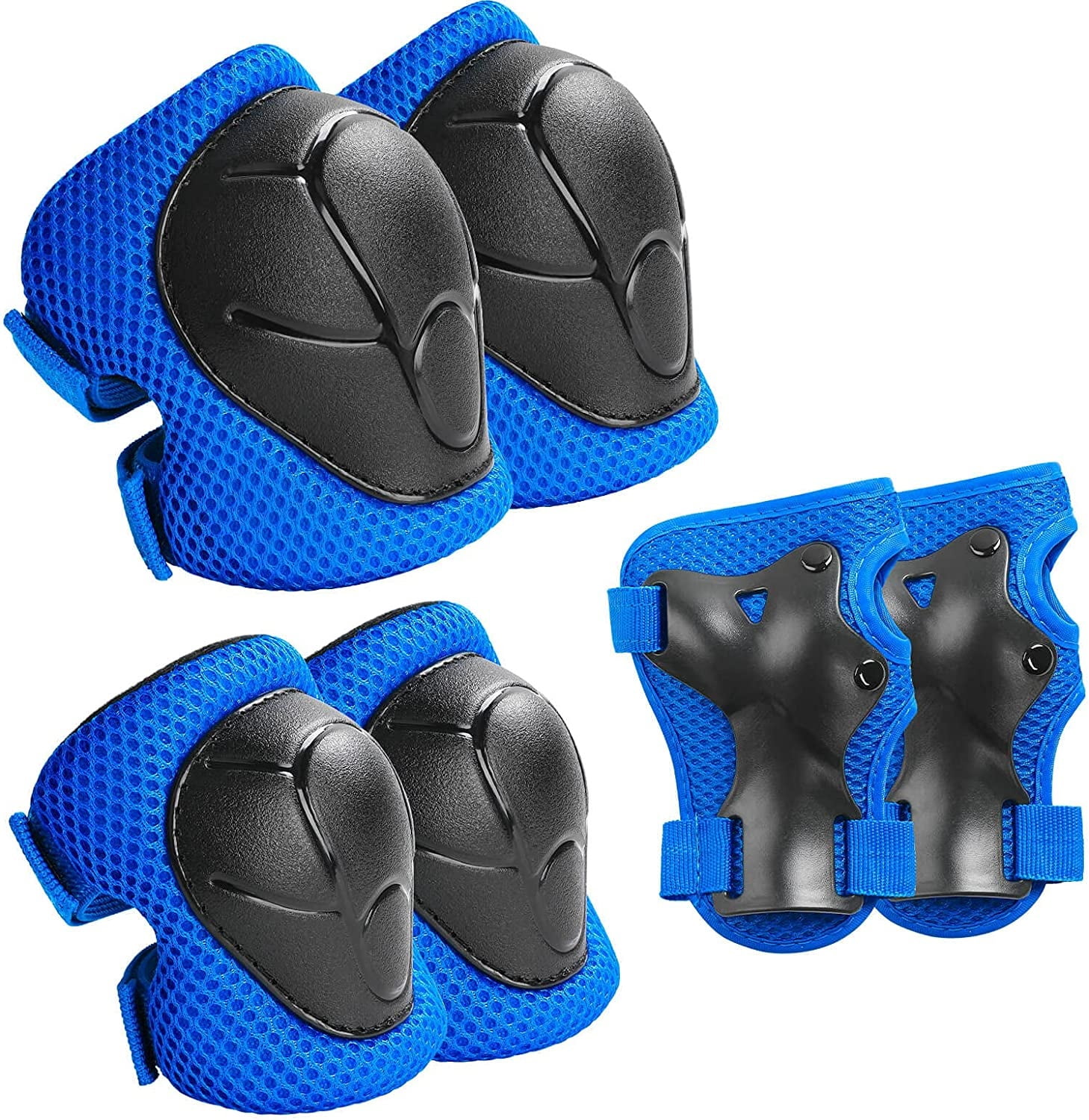 Knee and Elbow Pads for Kids,3 in 1 Protective Gear with Wrist Guards