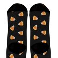 thumbnail image 3 of ThisWear Candy Halloween Gifts Candy Corn Socks Fall Holiday Outfit Accessories 1-Pair Novelty Crew Socks, 3 of 5