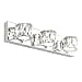 thumbnail image 3 of Aipsun 3 Lights Crystal Vanity Lights Over Mirror Modern LED Vanity Lights for Bathroom Vanity Lighting Fixtures(White Lights), 3 of 4