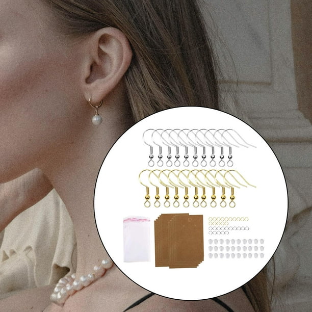 Lipstore Earring Hooks For Jewelry Making Jewelry Fiings Supplies Earring Backs Diy Multicolor Package Size 14x14x2.5cm
