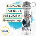 thumbnail image 3 of Decorated Tritan Water Bottle with Flavor Cartridge, BPA Free Plastic Fruit Infuser Water Bottle with Lid, Infusion Cup with Silicone Sleeve for Detox Water, Flavor Infuser Water Bottle, 27.25 oz, 3 of 4