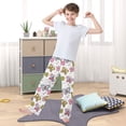 thumbnail image 5 of Butterfly Flower Heart Pajama Pants Soft Lightweight Lounge Pants Bottoms Sleep Pants Warm Comfy, 5 of 9