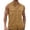 Bronze, variant on Mens Sleeveless Button Down Shirts Breathable Casual Stylish Collared Tops Summer Beach Basic Tanks with Pockets