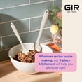 thumbnail image 3 of GIR Get it Right Ultimate 3 Piece Silicone Kitchen Utensils Set Heat Resistant Up To 425°F Silicone Spatula, Flip & Spoonula as Kitchen Tools, Slate, 3 of 6