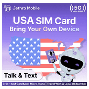Jethro Mobile Bring Your Own Phone SIM Kit - Activation Required