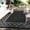 Black and White, variant on Waterproof Reversible Outdoor Rug – Durable Plastic Straw Patio Carpet, UV & Fade Resistant, Lightweight, Easy Clean – Geometric Diamond Design for Camping, Picnic, Balcony, Deck & RV