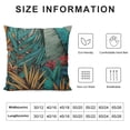 thumbnail image 5 of Qinduosi Throw Pillow Cover Blue Palm Tree and Orange Flowers Seamless Pattern Decorative Square Pillow Case for Home Bedroom Living Room Cushion Cover, 5 of 5