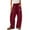 Wine 11#002, variant on Dweltoz Barrel Pants for Women Drawstring High Waisted Wide Leg Sweat Pant Summer Contrast Patchwork Baggy Palazzo Pants with Pockets,Wine 2XL