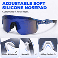thumbnail image 4 of UV400 Photochromic Polarized Safety Glasses - Wraparound Oversize Sports Sunglasses for Men & Women, Lightweight Frame for Cycling, Driving, Fishing & Hiking, 4 of 8