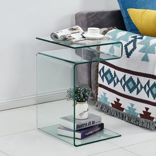 Glass end table walmart deals
