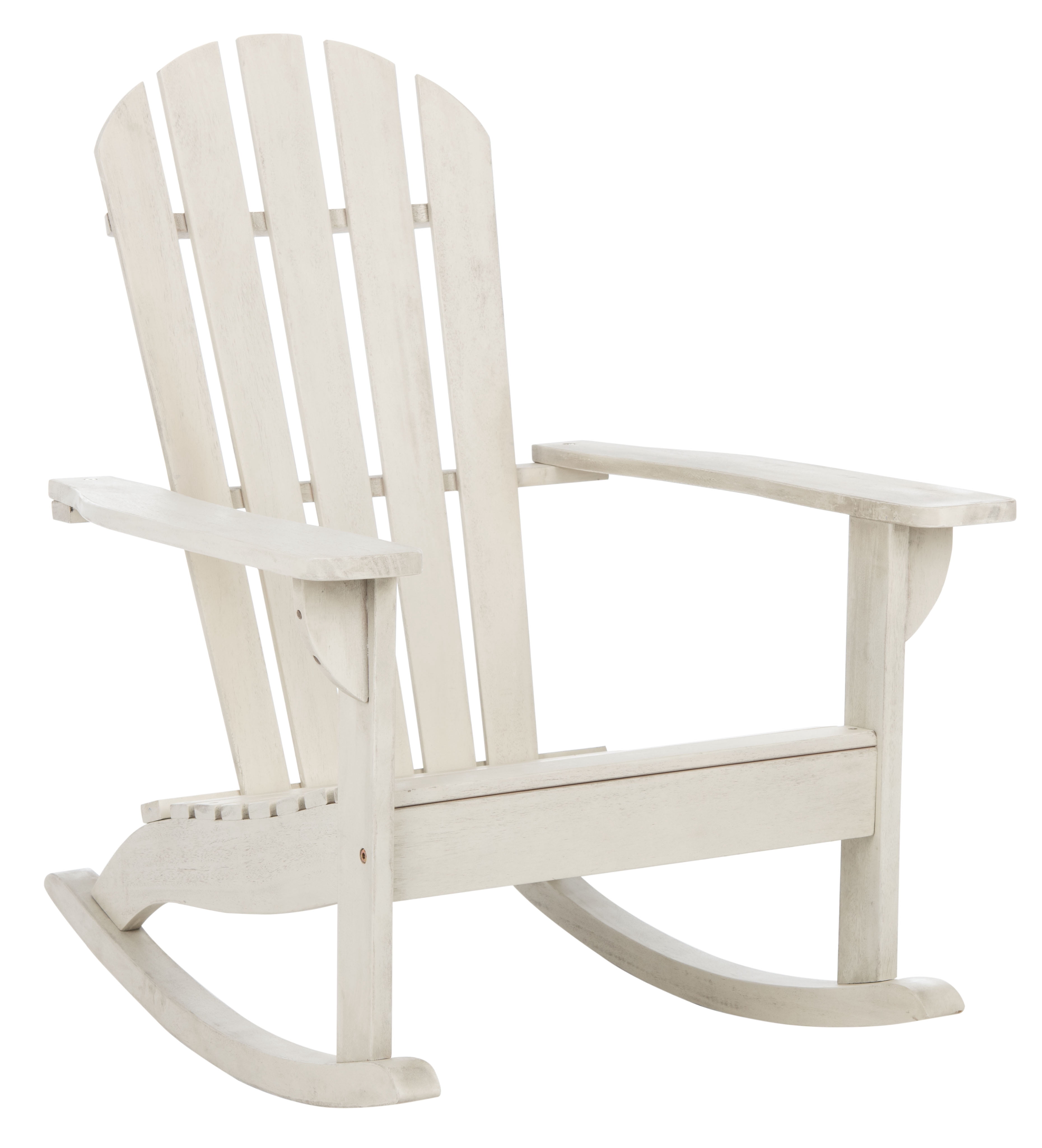 SAFAVIEH Outdoor Collection Brizio Adirondack Rocking Chair White
