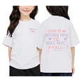 thumbnail image 2 of Vêtements pour Filles T-Shirts à Col Rond Imprimés à Manches Courtes pour Filles Jolis Hauts d'Été pour Adolescentes Hauts pour Filles 12-13 Ans Mode Fille, 2 of 5