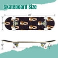 thumbnail image 2 of 31'' Complete Skateboard 7 Layer Canadian Maple Double Kick Deck Skateboards dog breed bulldog Skate Board for Beginner Adult Gifts, 2 of 5