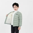 thumbnail image 2 of TAIAOJING Kids Toddler Jacket Kids Child Baby Boys Girls Embroidered Long Sleeve Wadded Thickening Type Winter Coats Outer Outwear Clothes Fall Outfits 4-5 Years, 2 of 5