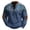 Blue, variant on Men's Sweatshirt Stand Collar Quarter Zip Long Sleeve Graphic Pullover with Contrast Sleeve Patches for Comfortable Casual Top Wear in Fall Winter Western Style Green #019 2XL
