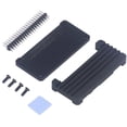 thumbnail image 2 of Aluminum Alloy Cooling Case Acrylic Bottom Shell Passive Cooling Enclosure for Raspberry Pi Straight Pin Header, 2 of 5