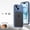 Blue, variant on Designed For iPhone 15 Phone Case,With Camera Protection,NO Back Heat Dissipation,With Frame Snap-on Switch,Ultra Slim Shockproof Drop Protection Rugged Metal Phone Case,Silver