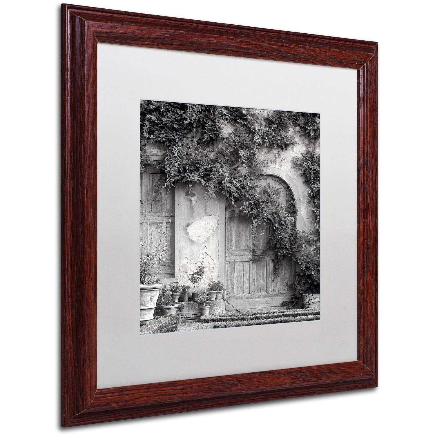 Trademark Fine Art "Tuscany VI" Canvas Art by Alan Blaustein, White Matte, Wood Frame