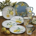 thumbnail image 2 of Certified International 23132 Citron 3-D Lemon 72 oz. Pitcher, 8.75" x 6.25" x 8", Multicolored, 2 of 5