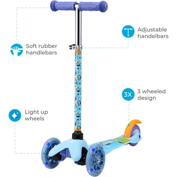 Kids Scooter for Ages 3-5 -  Wide Deck & Light  Wheels,  Balancing Toy for Boys & Girls