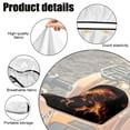 thumbnail image 6 of Uorisanigo Fire Wolf ATV Seat Cover 4-Wheeler Seat Covers Water-Resistant Universal Fit for Polaris Sportsman 570 450 850, Polaris Scrambler 400 500 850 1000, Honda Rancher 420, 6 of 7