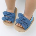 thumbnail image 2 of Infant Baby Girls Summer Sandals with Flower Soft Sole Newborn Toddler First Walker Crib Dress Shoes, 2 of 7