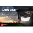 LEDPAX LED DuskToDawn Barn Light, Motion Sensing Flood Light With