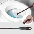 thumbnail image 2 of Unique Bargains Toilet Brush Long Handle Flexible Brush Head Brown 1 Pc, 2 of 5
