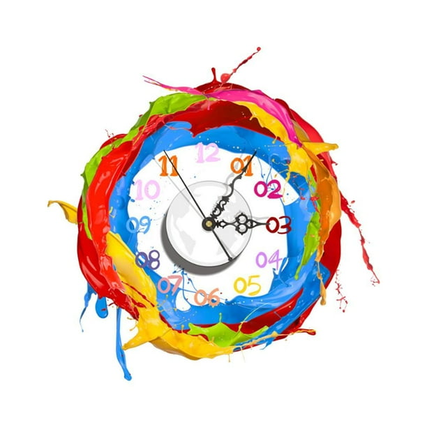 Reloj de Pared Grande DIY Moderno, Calcomanía de Reloj Grande, 3D, Números , Reloj de Pared, Decoración Extraíble para Y La Macarena Etiqueta engomada del reloj de pared 3D
